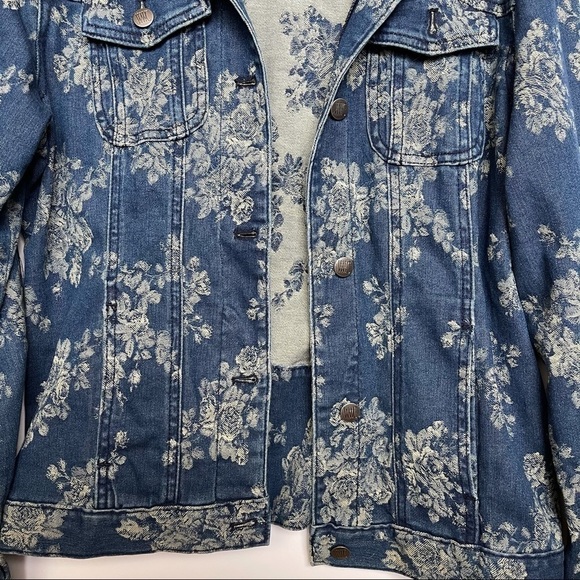 Women’s Jean Jacket Floral M - Picture 5 of 9